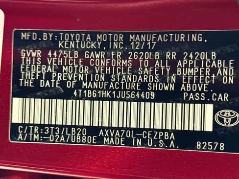 Used 2018 Toyota Camry XSE FWD image 28