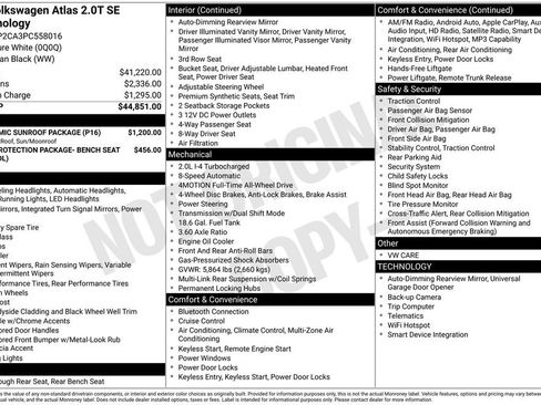 Used 2023 Volkswagen Atlas SE w/ Panoramic Sunroof Package AWD/4WD image 2