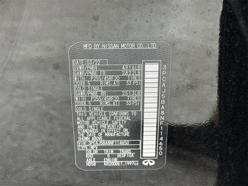 Used 2022 INFINITI QX50 Luxe w/ Appearance Package image 51