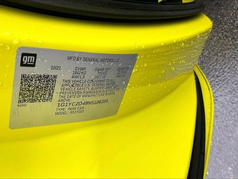 Used 2022 Chevrolet Corvette Stingray Premium Cpe image 13