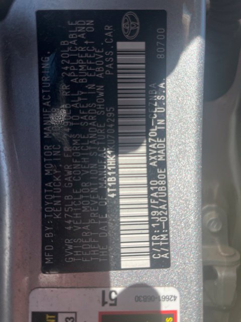 Used 2019 Toyota Camry LE FWD image 12