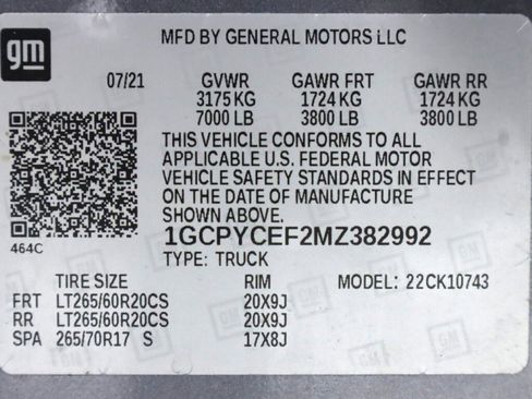 Used 2021 Chevrolet Silverado 1500 Custom Trail Boss w/ Safety Confidence Package image 45