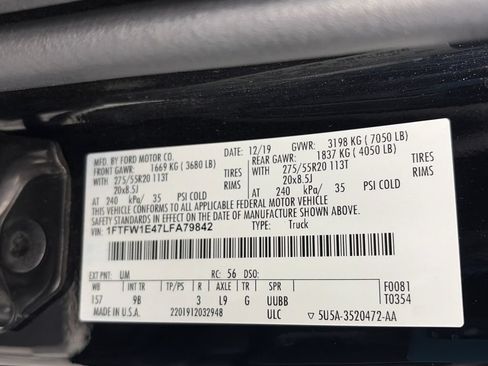 Used 2020 Ford F150 Platinum w/ Equipment Group 701A Luxury AWD/4WD image 9