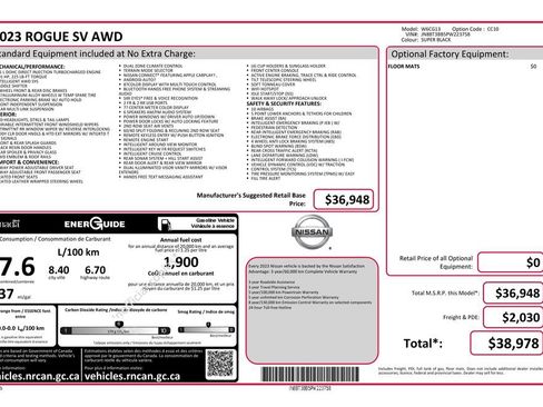 Used 2023 Nissan Rogue SV AWD/4WD image 54