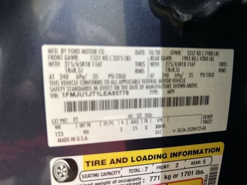 Certified 2020 Ford Expedition XLT w/ Equipment Group 202A AWD/4WD image 32