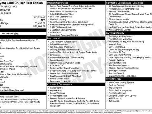 Used 2024 Toyota Land Cruiser First Edition image 4