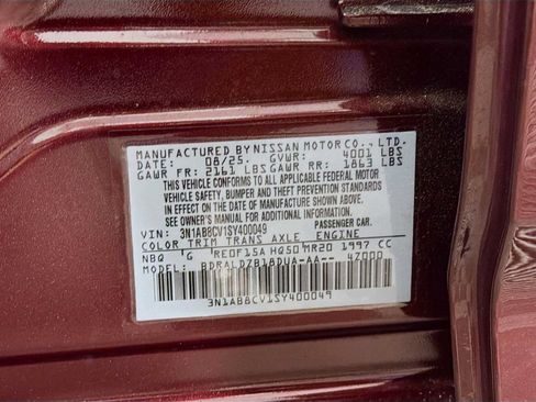 Used 2025 Nissan Sentra SV FWD image 28