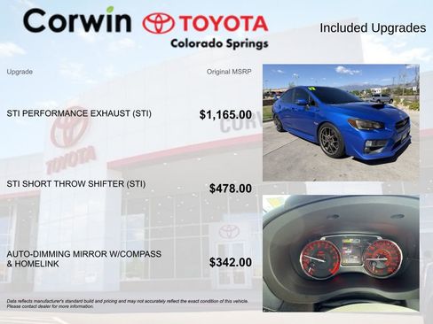 Used 2017 Subaru WRX STI Limited AWD/4WD image 4