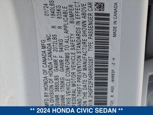 Used 2024 Honda Civic Sport image 24