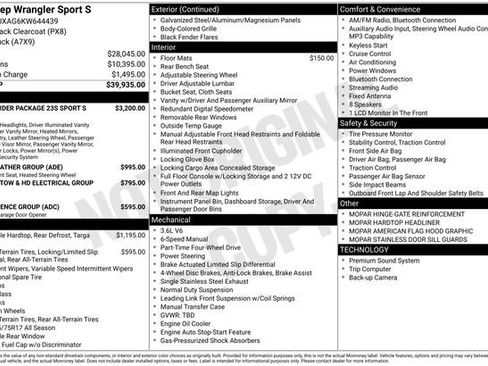 Used 2019 Jeep Wrangler Sport image 8