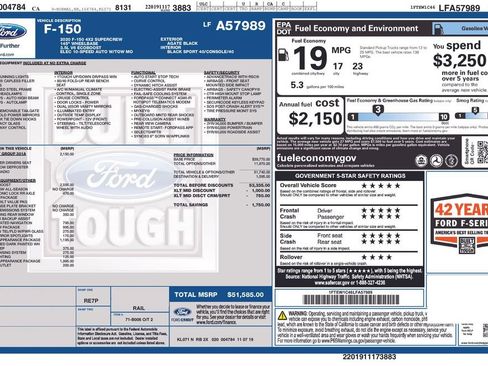 Used 2020 Ford F150 XLT w/ Equipment Group 301A Mid image 2