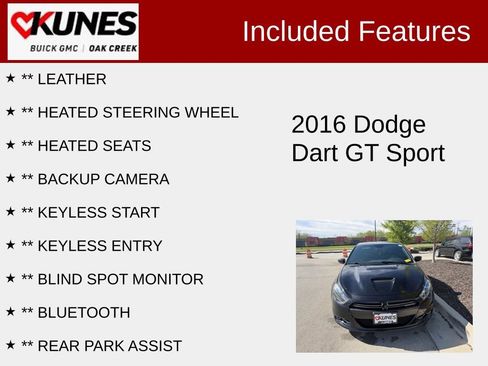 Used 2016 Dodge Dart GT Sport w/ Premium Group FWD image 2