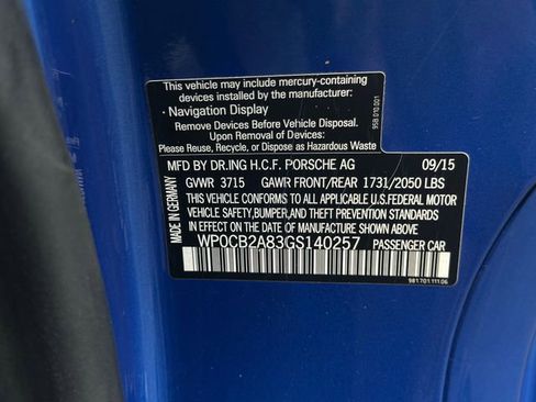 Used 2016 Porsche Boxster S image 49