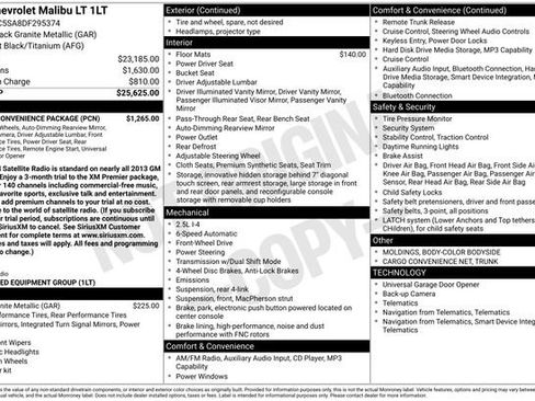 Used 2013 Chevrolet Malibu LT w/ Power Convenience Package image 12