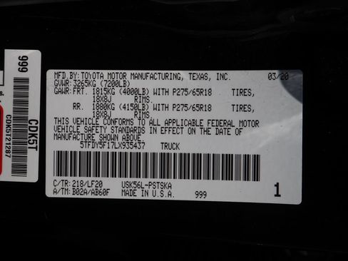 Used 2020 Toyota Tundra TRD Pro AWD/4WD image 48