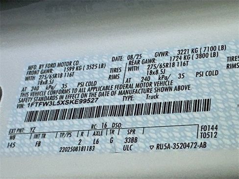 New 2025 Ford F150 XLT w/ Equipment Group 302A MID image 17