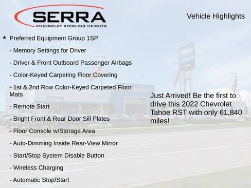 Used 2022 Chevrolet Tahoe RST w/ Luxury Package AWD/4WD image 3