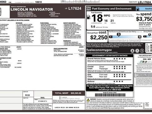 Used 2020 Lincoln Navigator L Reserve w/ Equipment Group 208A Reserve image 57