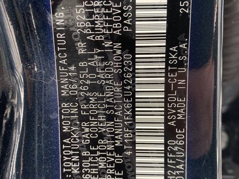 Used 2014 Toyota Camry SE FWD image 33