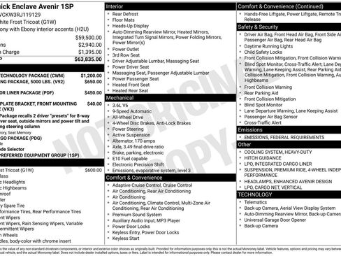 Used 2024 Buick Enclave Avenir w/ Avenir Technology Package image 3