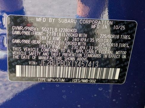 New 2026 Subaru Outback Premium image 18