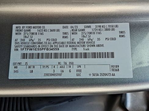 Used 2023 Ford F150 Tremor w/ Trailer Tow Package AWD/4WD image 28