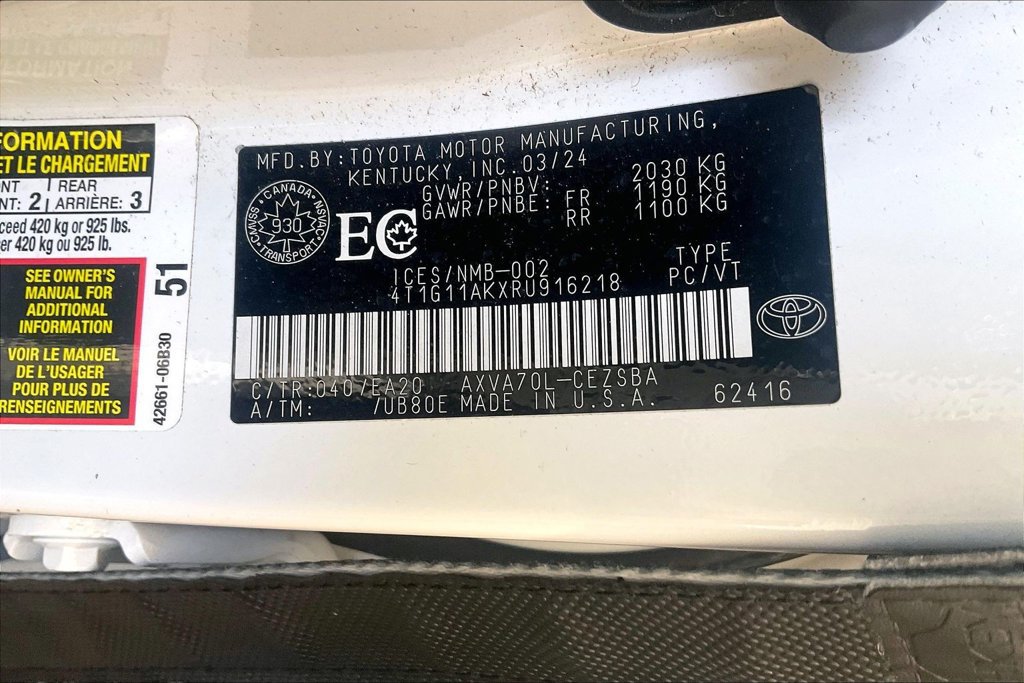 Used 2024 Toyota Camry SE FWD image 36