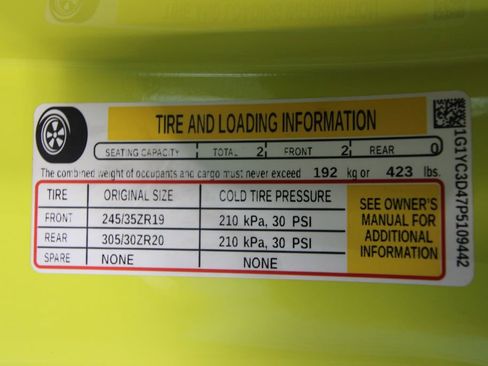 Used 2023 Chevrolet Corvette Stingray Premium Conv w/ Battery Protection Package image 41