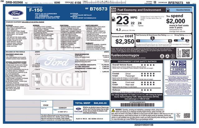 Used 2024 Ford F150 XLT w/ Equipment Group 302A MID AWD/4WD image 38