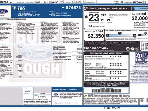 Used 2024 Ford F150 XLT w/ Equipment Group 302A MID AWD/4WD image 38