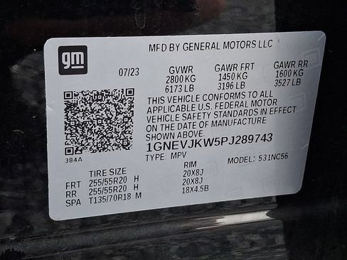Used 2023 Chevrolet Traverse RS w/ LPO, Floor Liner Package AWD/4WD image 26
