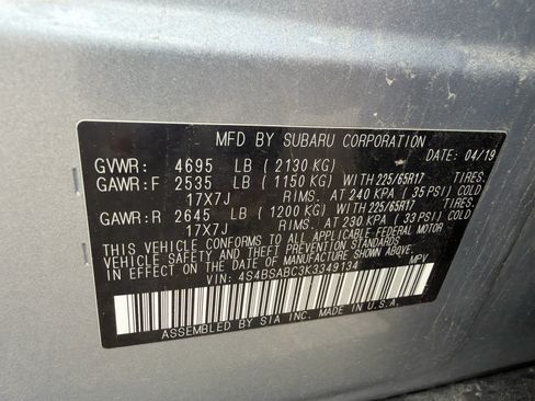 Used 2019 Subaru Outback 2.5i AWD/4WD image 12