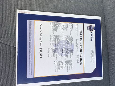 Used 2021 RAM 2500 Big Horn image 58