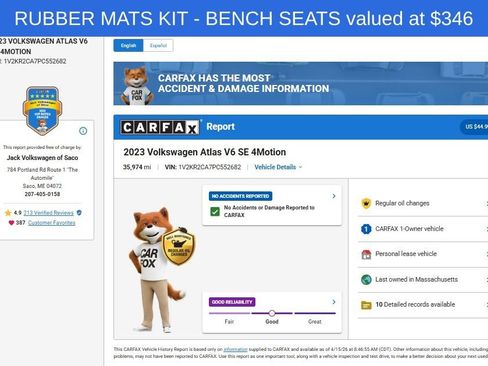 Used 2023 Volkswagen Atlas SE w/ Panoramic Sunroof Package image 8