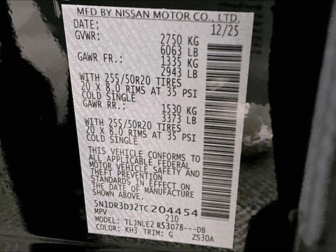New 2026 Nissan Pathfinder Platinum w/ Cargo Package AWD/4WD image 40