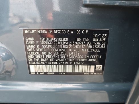 Certified 2024 Honda HR-V EX-L image 32