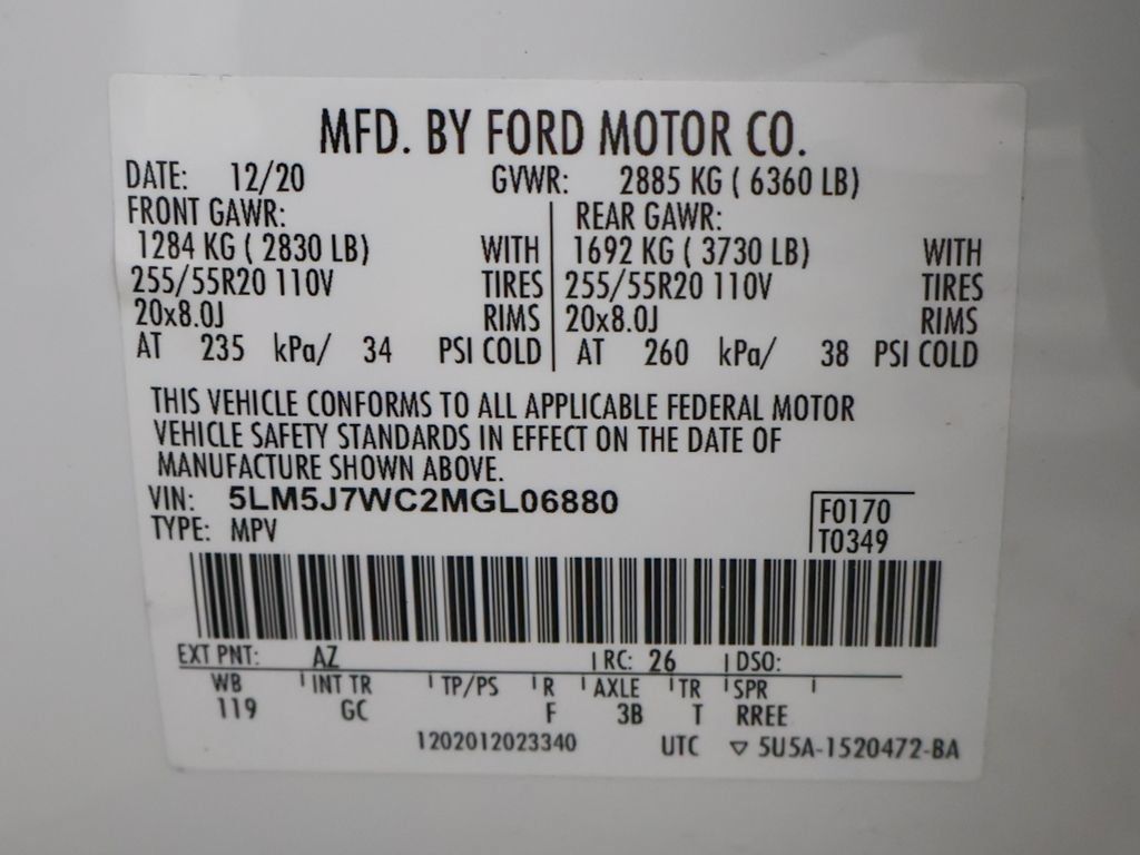 Used 2021 Lincoln Aviator Reserve RWD image 56