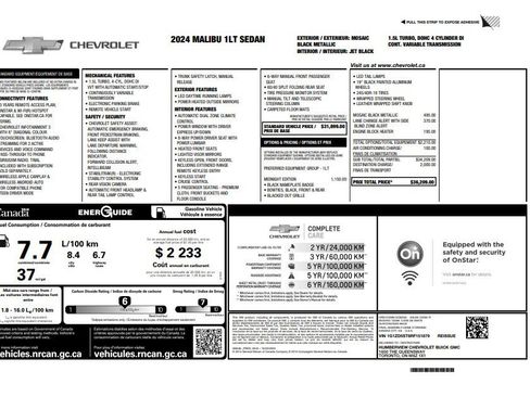 Certified 2024 Chevrolet Malibu LT w/ Midnight Edition image 31