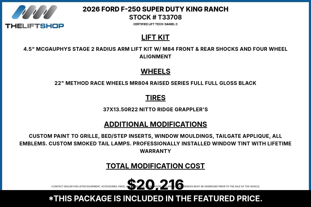 Used 2026 Ford F250 King Ranch w/ Chrome Package AWD/4WD image 2