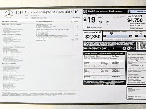 Used 2019 Mercedes-Benz Maybach S 560 4MATIC image 73