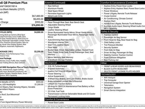 Used 2019 Audi Q8 Premium Plus w/ Premium Plus image 2