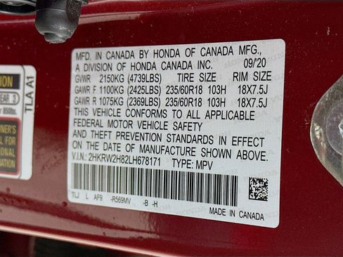 Used 2020 Honda CR-V EX-L image 12