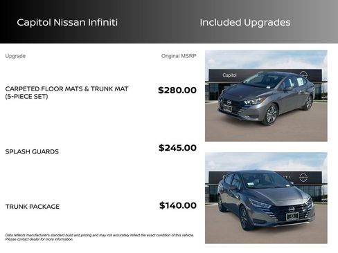 New 2025 Nissan Versa SV w/ Trunk Package image 3