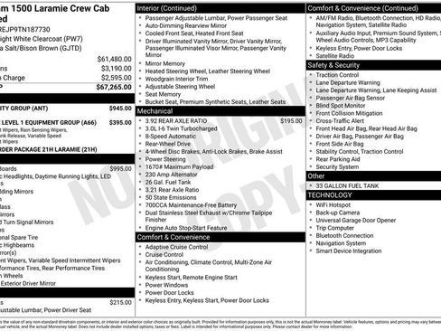 Used 2026 RAM 1500 Laramie w/ Bed Utility Group RWD image 8