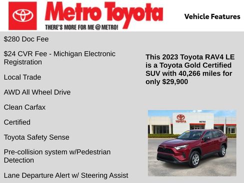 Certified 2023 Toyota RAV4 LE AWD/4WD image 6