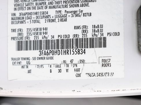 Used 2017 Ford Fusion SE w/ Equipment Group 201A FWD image 63