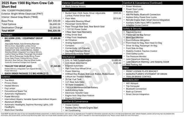 Used 2025 RAM 1500 Big Horn AWD/4WD image 48