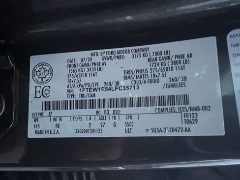 Used 2020 Ford F150 XLT w/ Equipment Group 302A Luxury AWD/4WD image 36