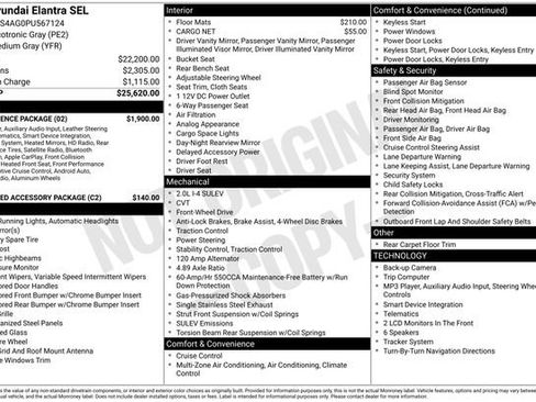 Used 2023 Hyundai Elantra SEL w/ Convenience Package FWD image 43