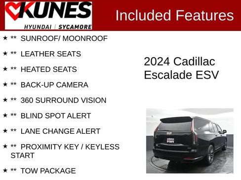 Used 2024 Cadillac Escalade ESV Sport w/ Touring Package image 2